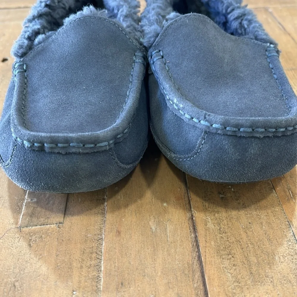 Ugg ascot navy suede slippers